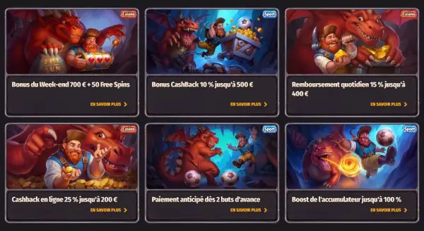 Découvrez l’univers de jeu en ligne de Dragonia Casino France